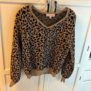 Philosophy leopard print sweater size medium
